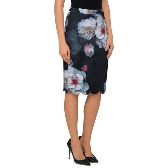 Ted Baker Laylie Chelsea Print Pencil Skirt 6 - Picture 2 of 7